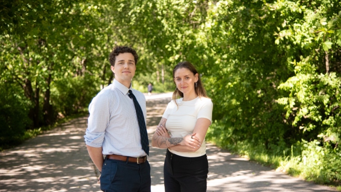 Emilia Savage and Axel Bondestam