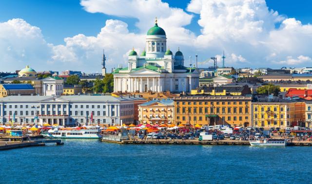 View on Helsinki from sea