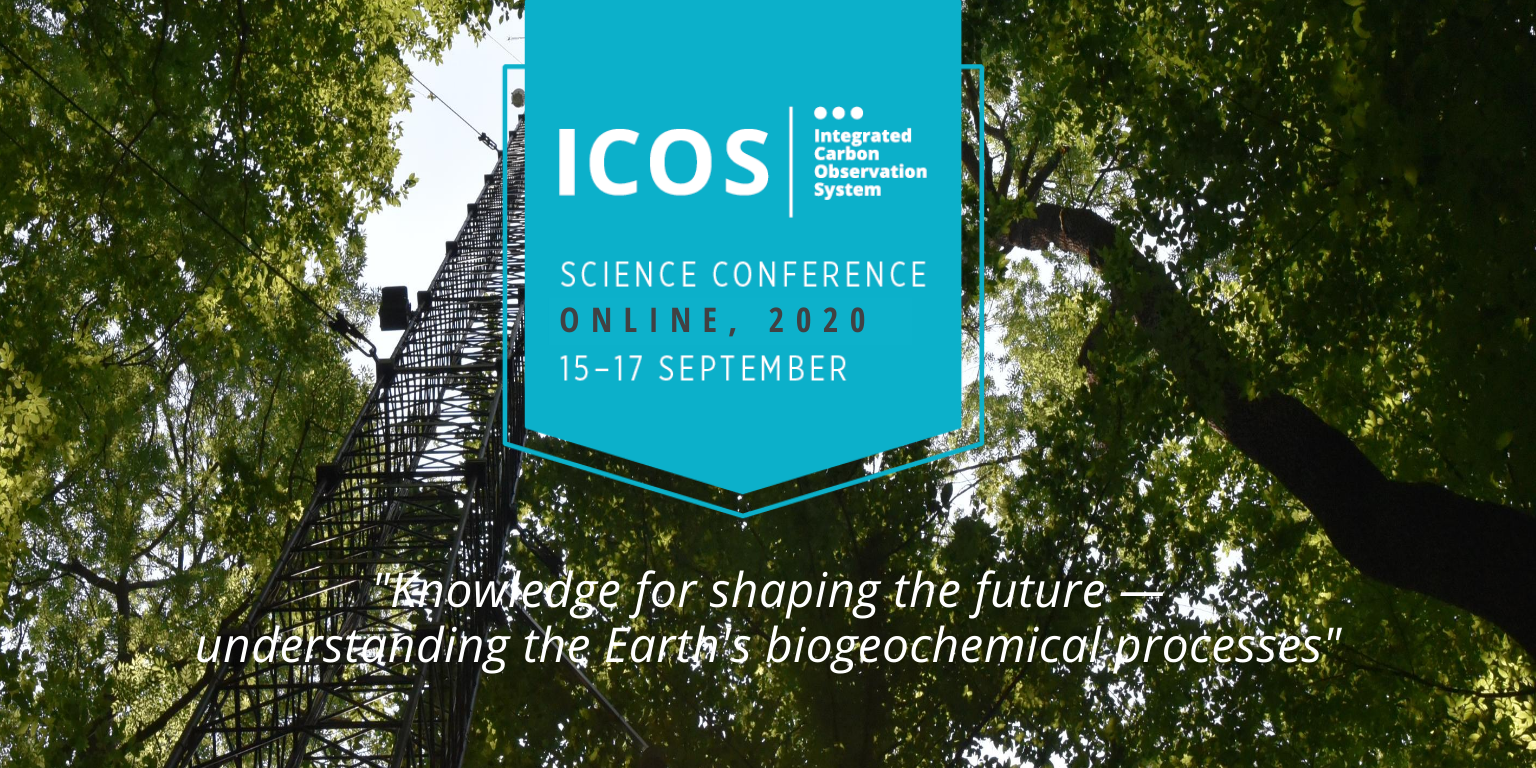 Banner with the science conference logo and tagline ("Knowledge for shaping the future – understanding the Earth's biogeochemical processes"."