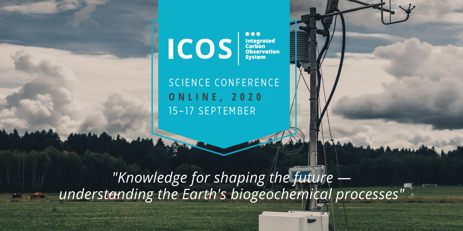 Banner with the science conference logo and tagline ("Knowledge for shaping the future – understanding the Earth's biogeochemical processes"."