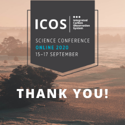 ICOS Science Conference 2020 Thank you note
