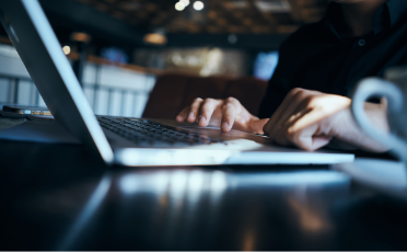 Person on a laptop