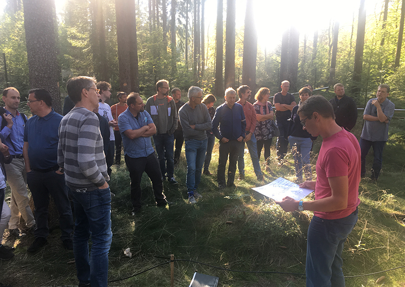 ICOS German network members at the Tharandt station