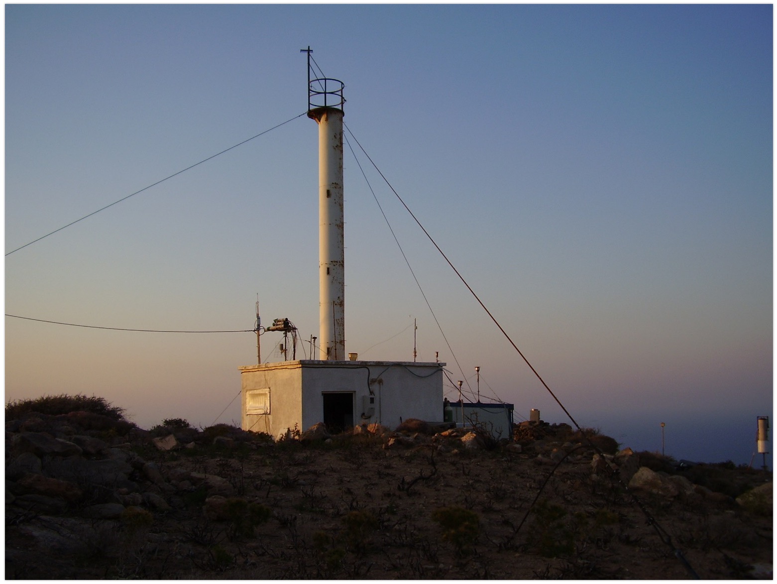 atmospheric observation tower in Greece