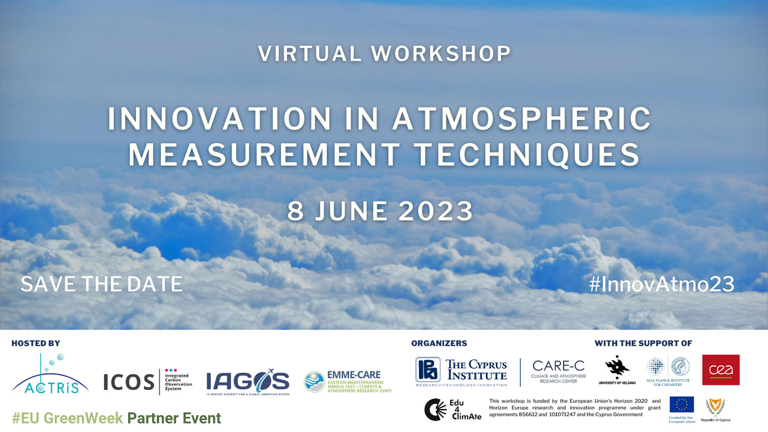 Innovation in Atmospheric Measurement Techniques: a virtual workshop on 8 June 2023