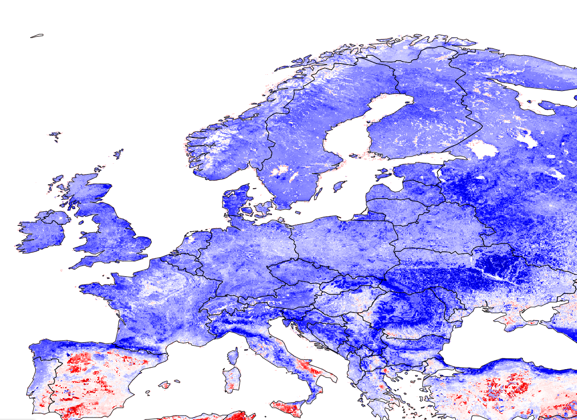 FLUXCOM NEE for Europe July 2021 (0.05 degree resolution)