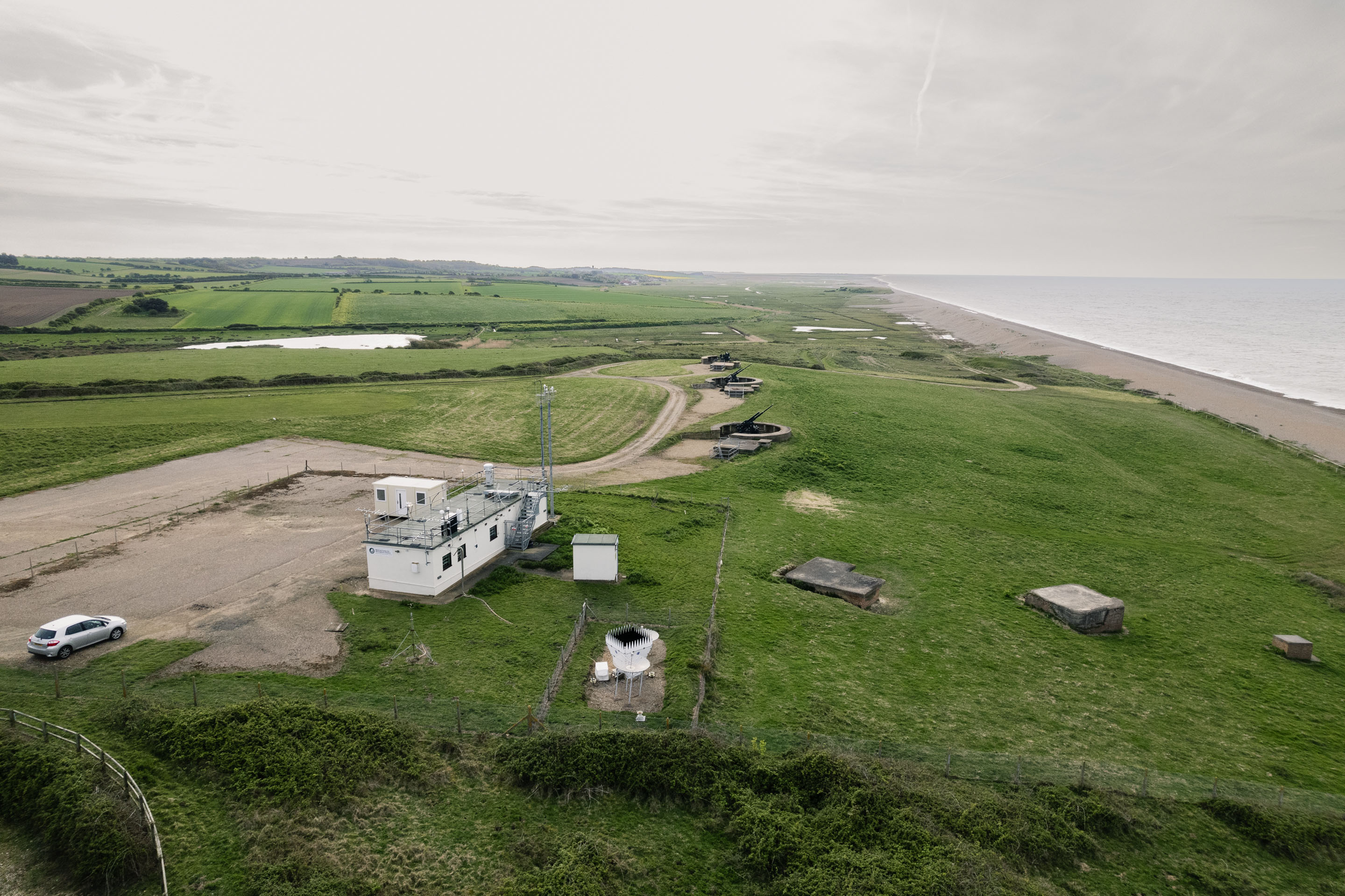 Aerial photo of Weybourne station