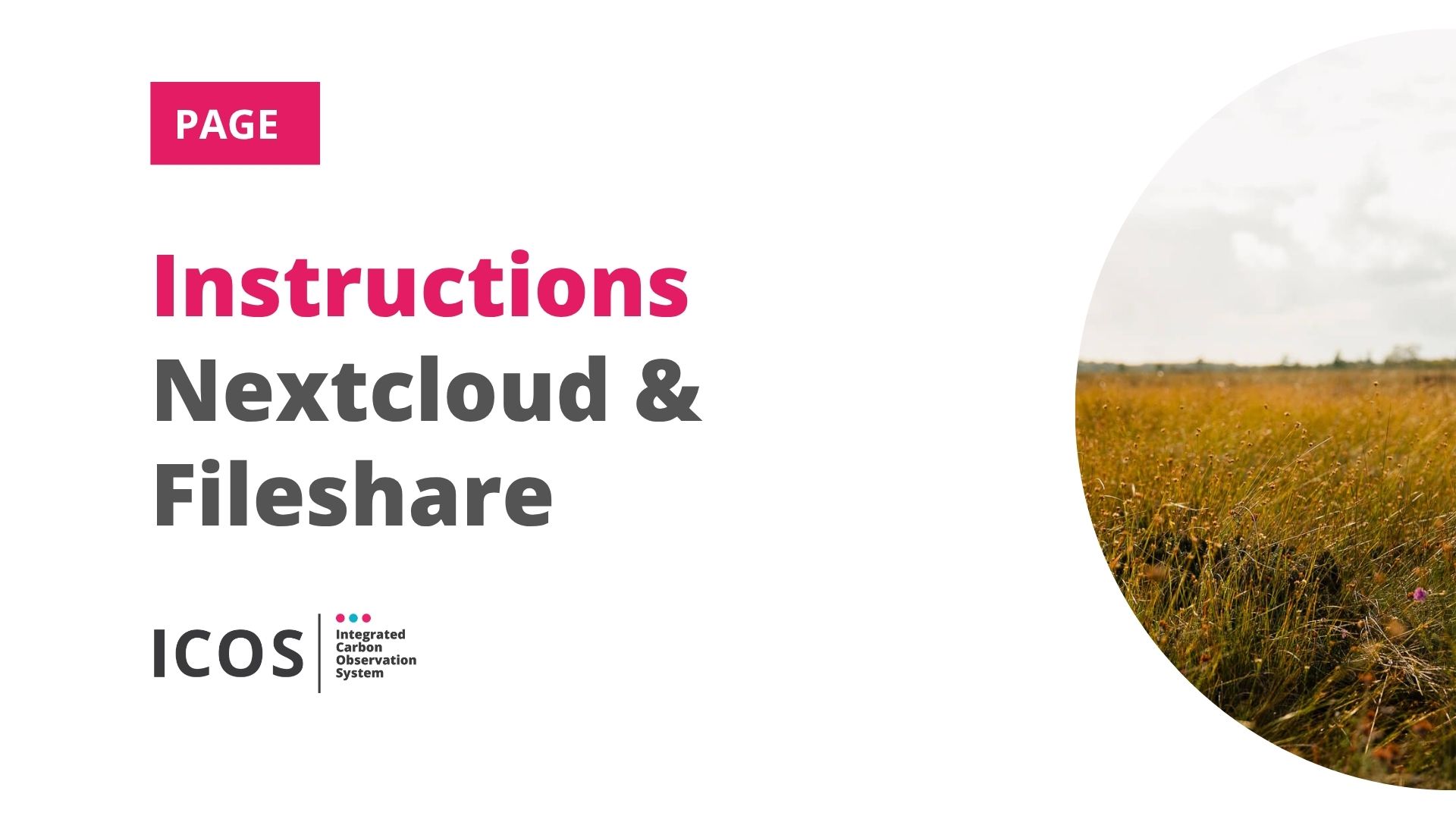 Nextcloud and Fileshare instructions