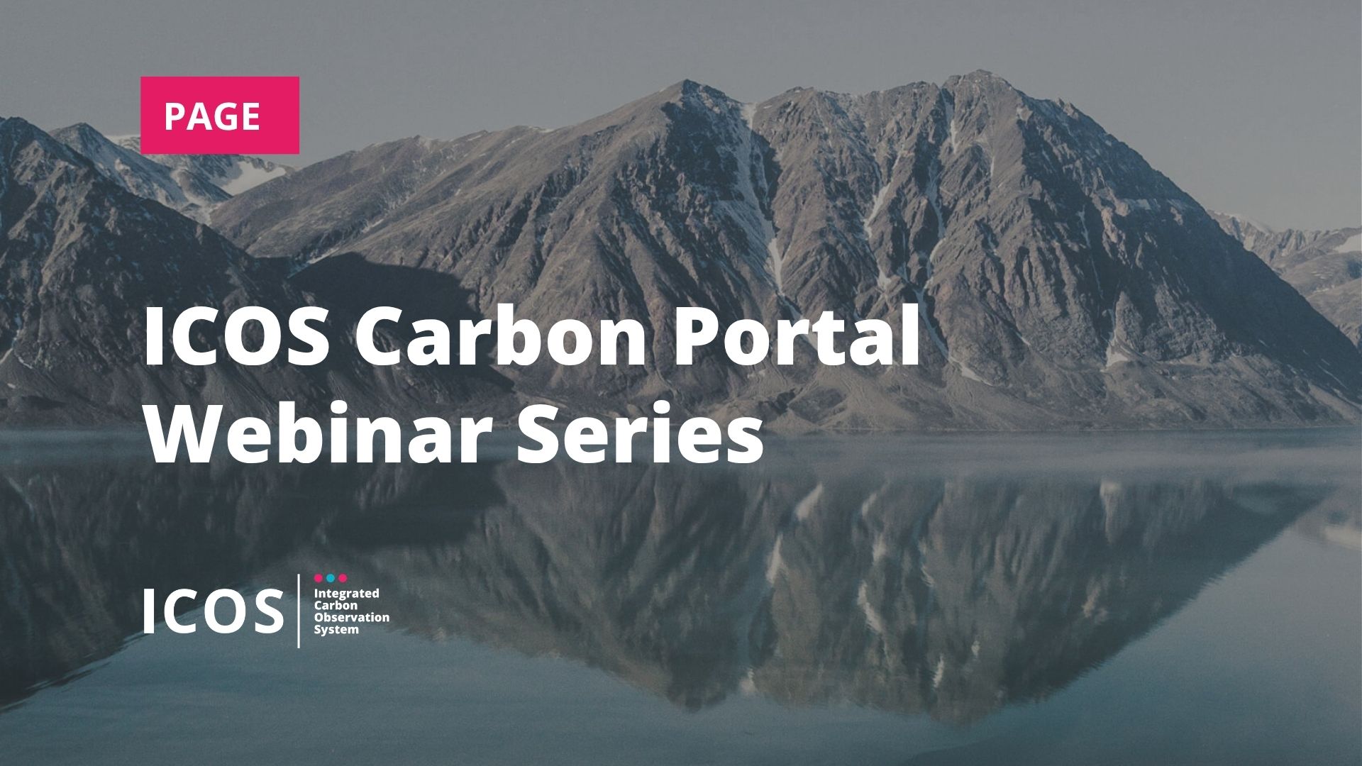 ICOS Carbon Portal webinar series