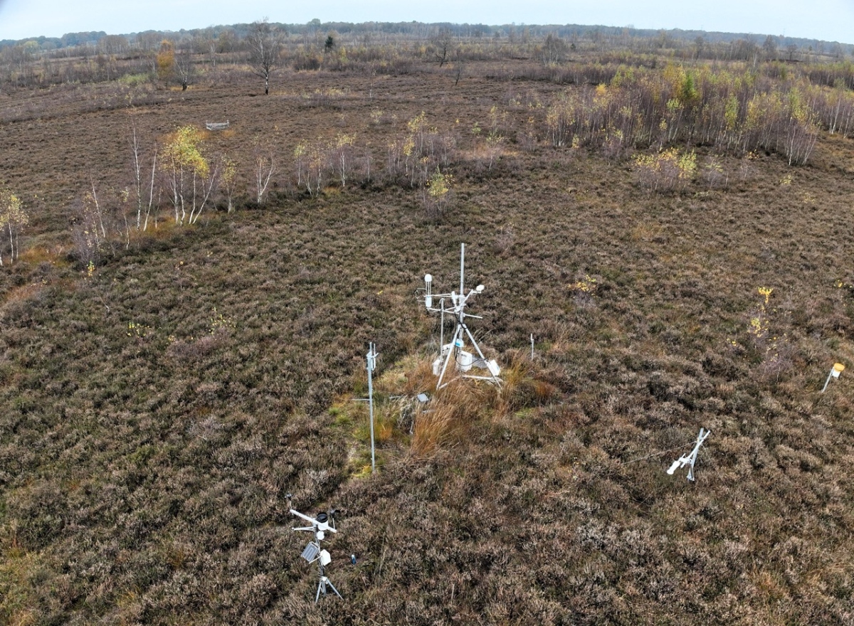 The station is located within a drained bog where peat extraction ceased in 1979. Photo credits: Dr. Jan Lehmann.