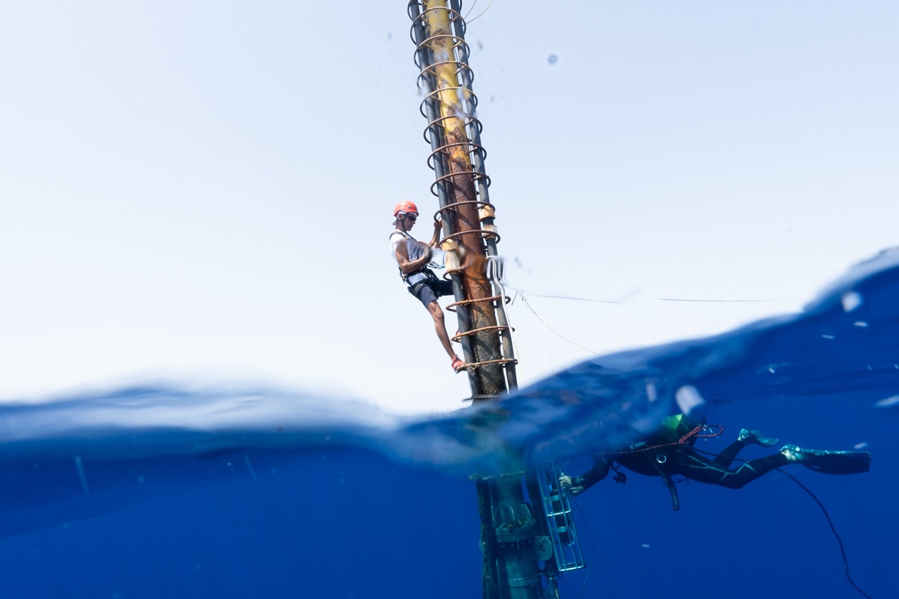 Picture from the ICOS Lampedusa Ocean station in Italy by Pekka Pelkonen