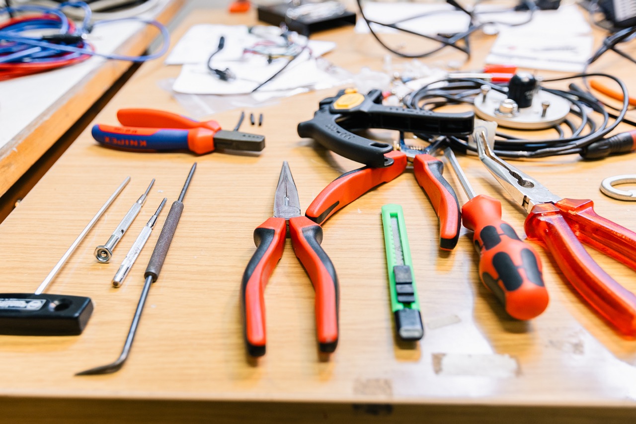 Tools for taking care of instruments at the Berlin Rothenburgstrasse station. 