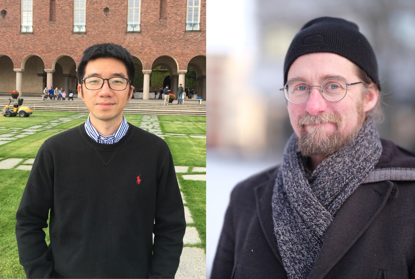 Composite photo of Zhendong Wu (left) and Anders Dahlner (right)