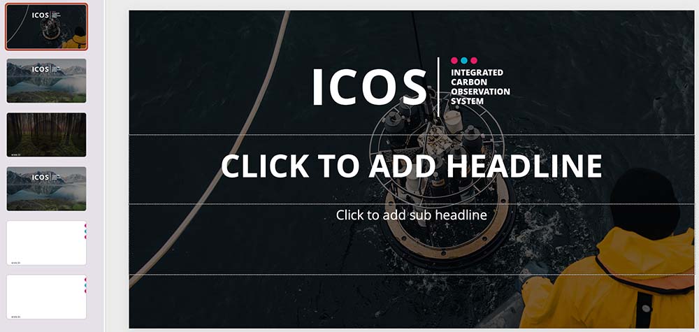 ICOS Powerpoint template image