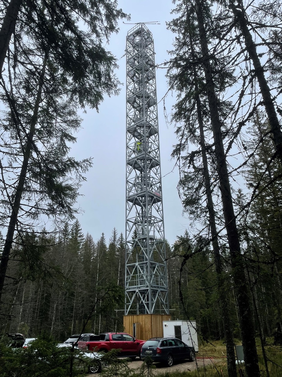 the eddy covariance tower at the Hurdal station