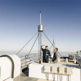 A roof view at the Izaña Atmospheric Observatory, an ICOS Atmosphere station