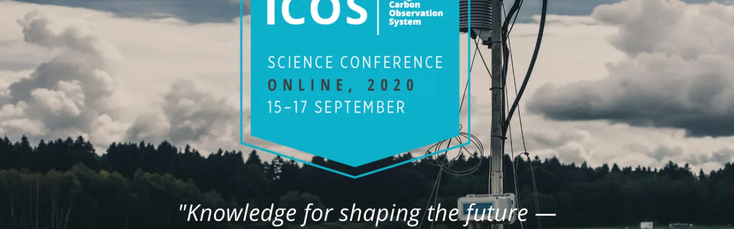 Banner with the science conference logo and tagline ("Knowledge for shaping the future – understanding the Earth's biogeochemical processes"."