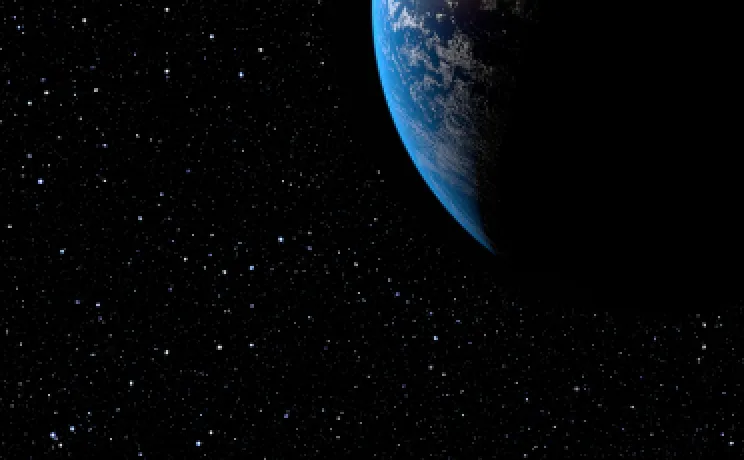 Earth in the space