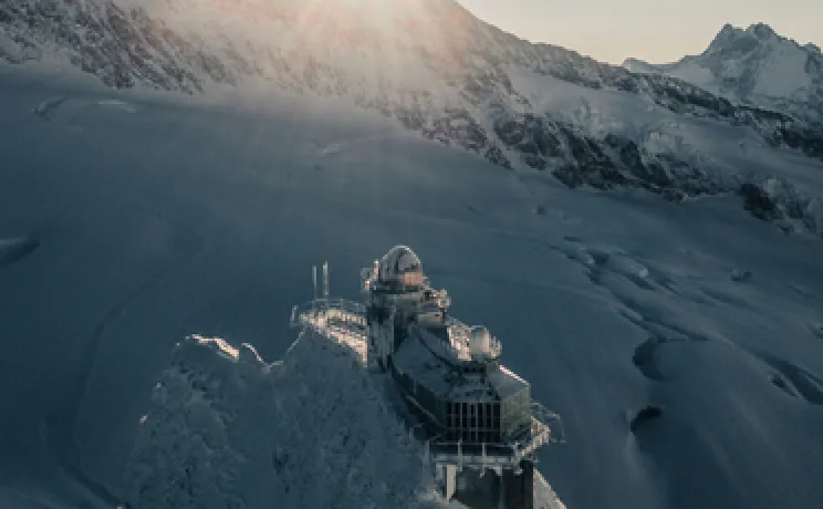 Station on the alps