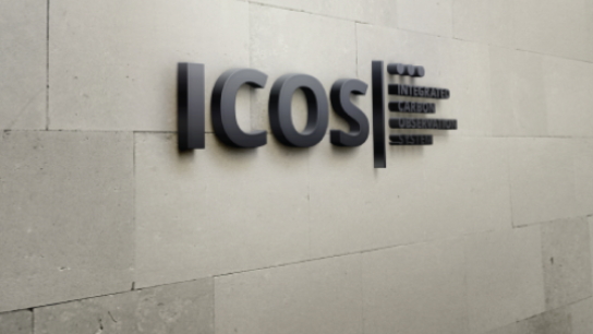ICOS sign at head office