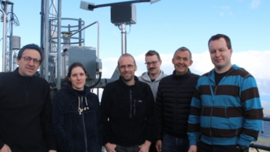 Scientists at Puy de Dôme