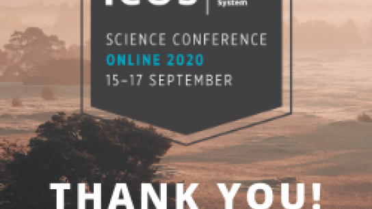 ICOS Science Conference 2020 Thank you note
