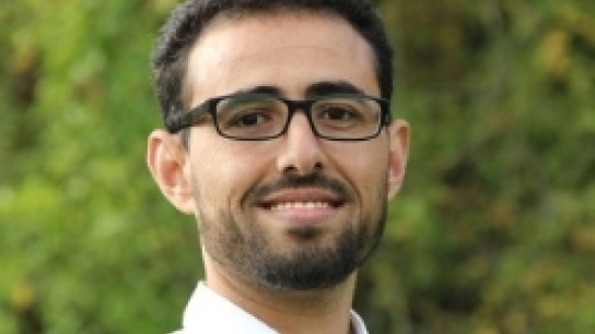 PhD student Saqr Munassar. Photo taken by Susanne Hejja.