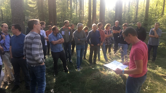 ICOS German network members at the Tharandt station