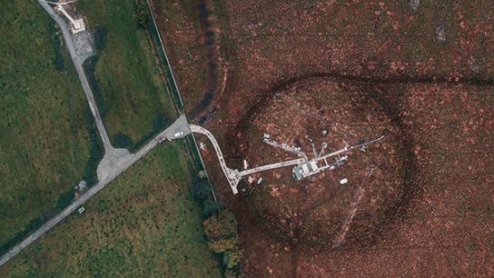 Auchencorth Moss from a bird-eye