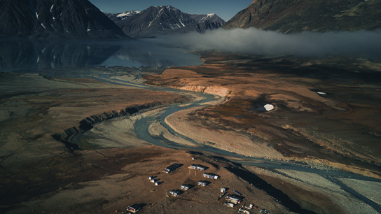 Picture of a wetland in Greenland 