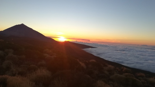 Sunset at Izaña Observatory