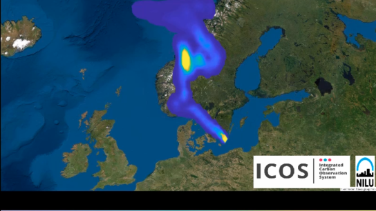 Graph showing methane peaks 