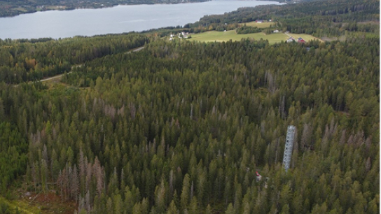 aerial picture of the Hurdal station