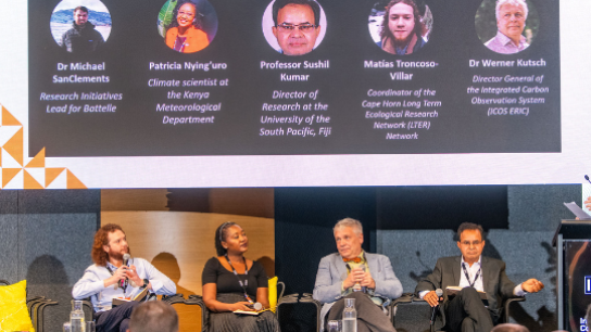 Werner Kutsch presenting at ICRI 2024