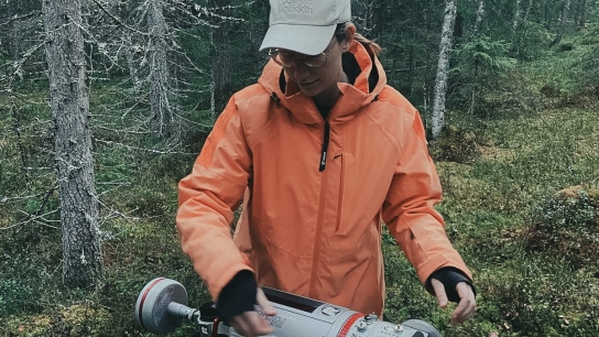 Geike De Sloover in the field