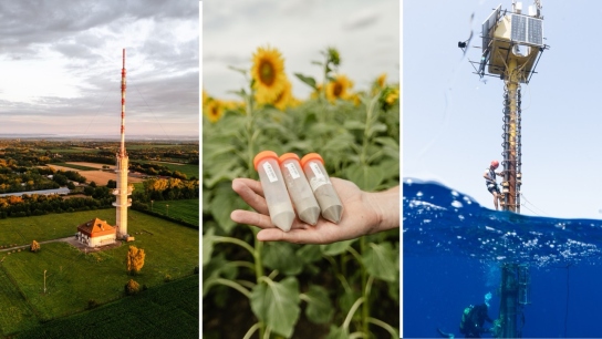 picture of ICOS stations side by side