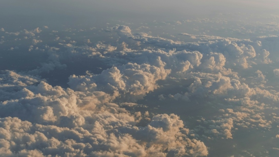 Endless layers of clouds forming a natural sky background