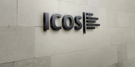 ICOS sign at head office