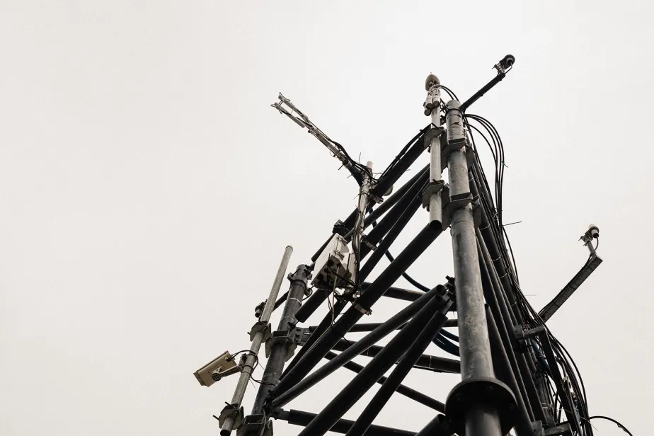 A photo of a ICOS tower in France