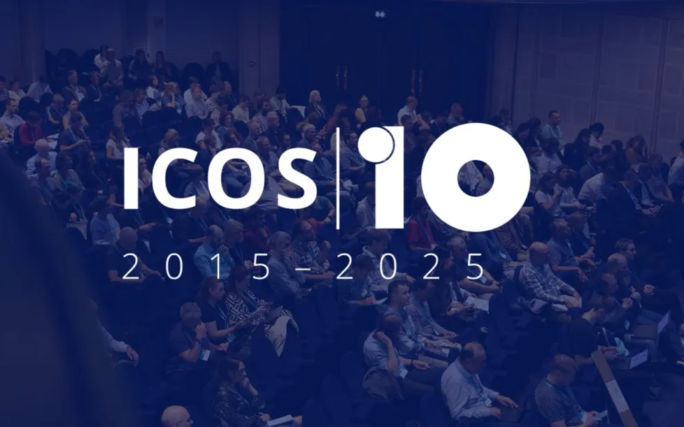 ICOS 10 year anniversary banner