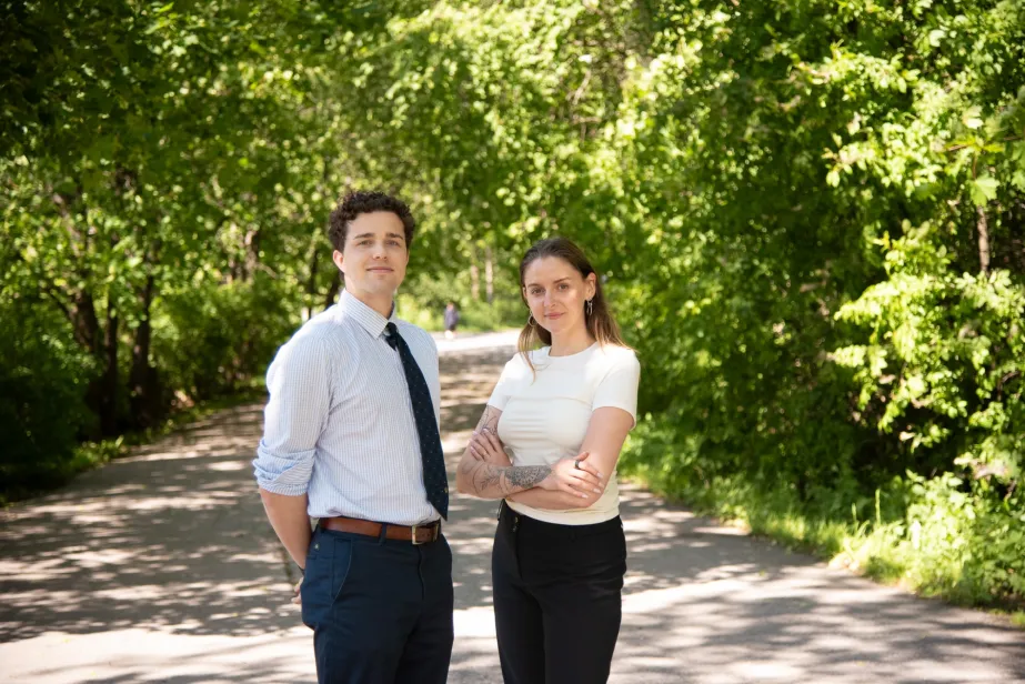 Emilia Savage and Axel Bondestam