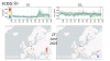 figure showing CO and CO2 as detected by ICOS stations in Europe